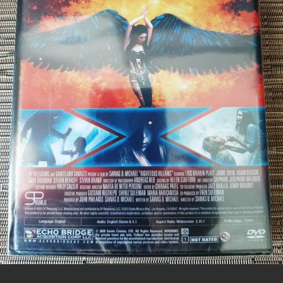 Righteous Villains DVD (2020) Brand New Sealed Devils Demons Horror - Picture 8 of 8